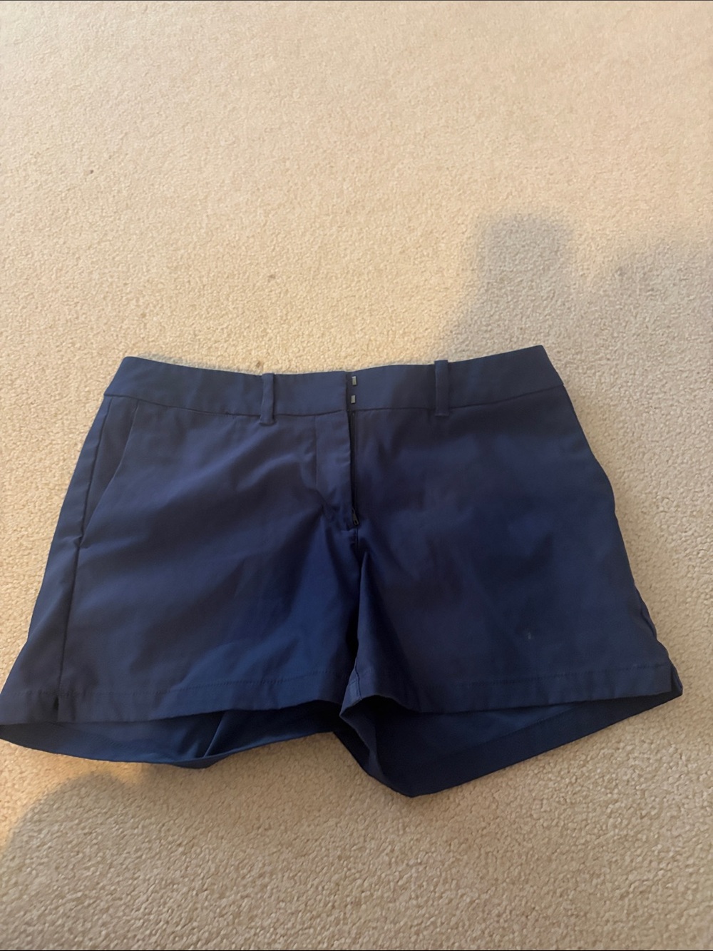 Navy women’s Nike golf shorts